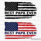 Best Papa Ever Flag Svg