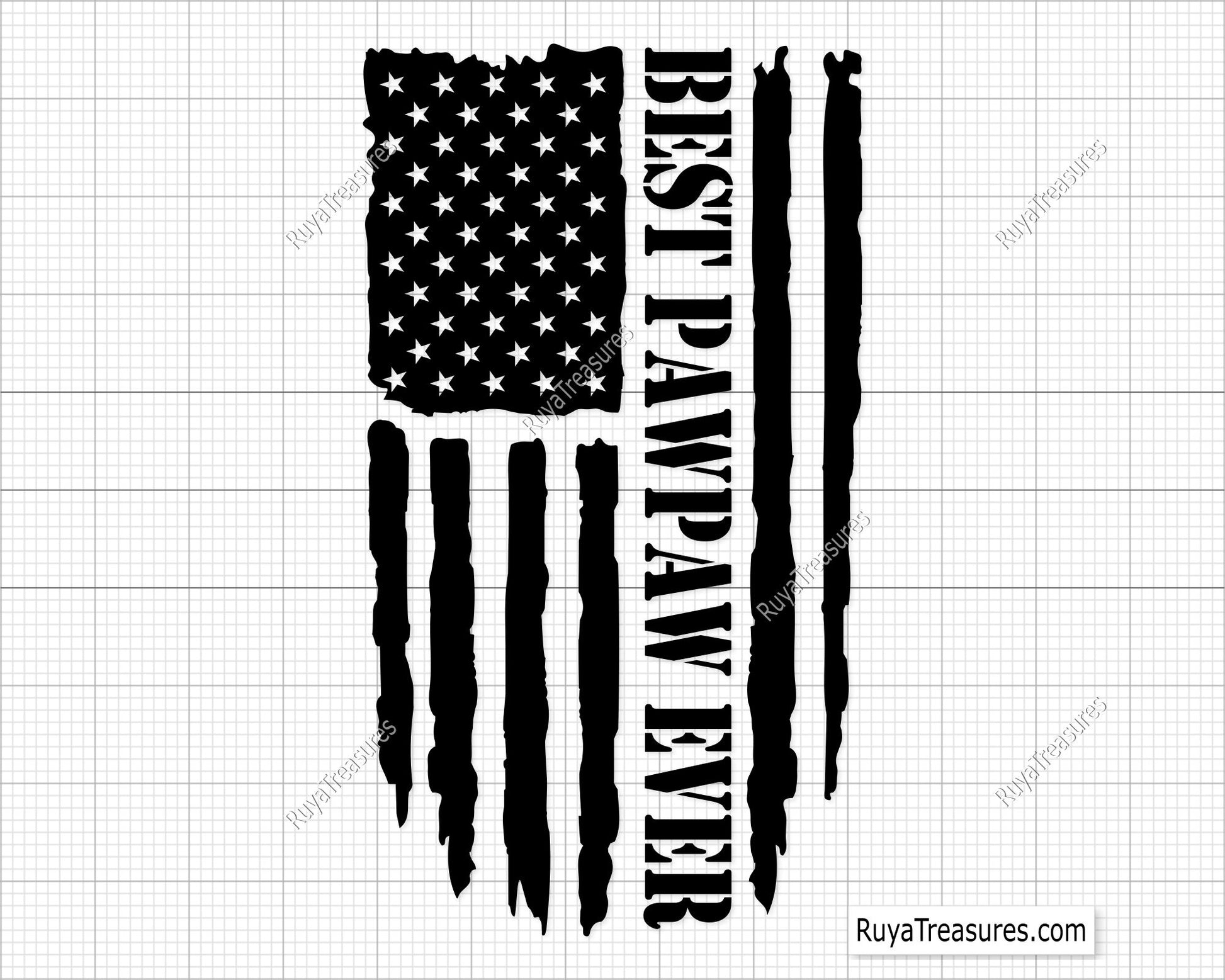 Best Pawpaw Ever Flag Svg