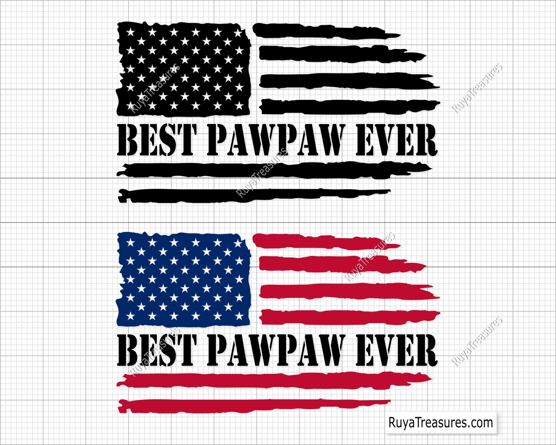 Best Pawpaw Ever Flag Svg