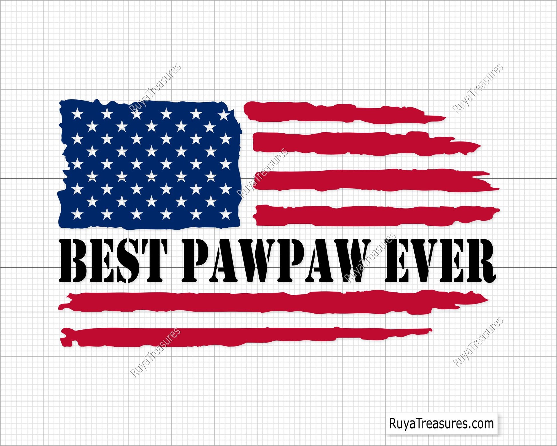 Best Pawpaw Ever Flag Svg