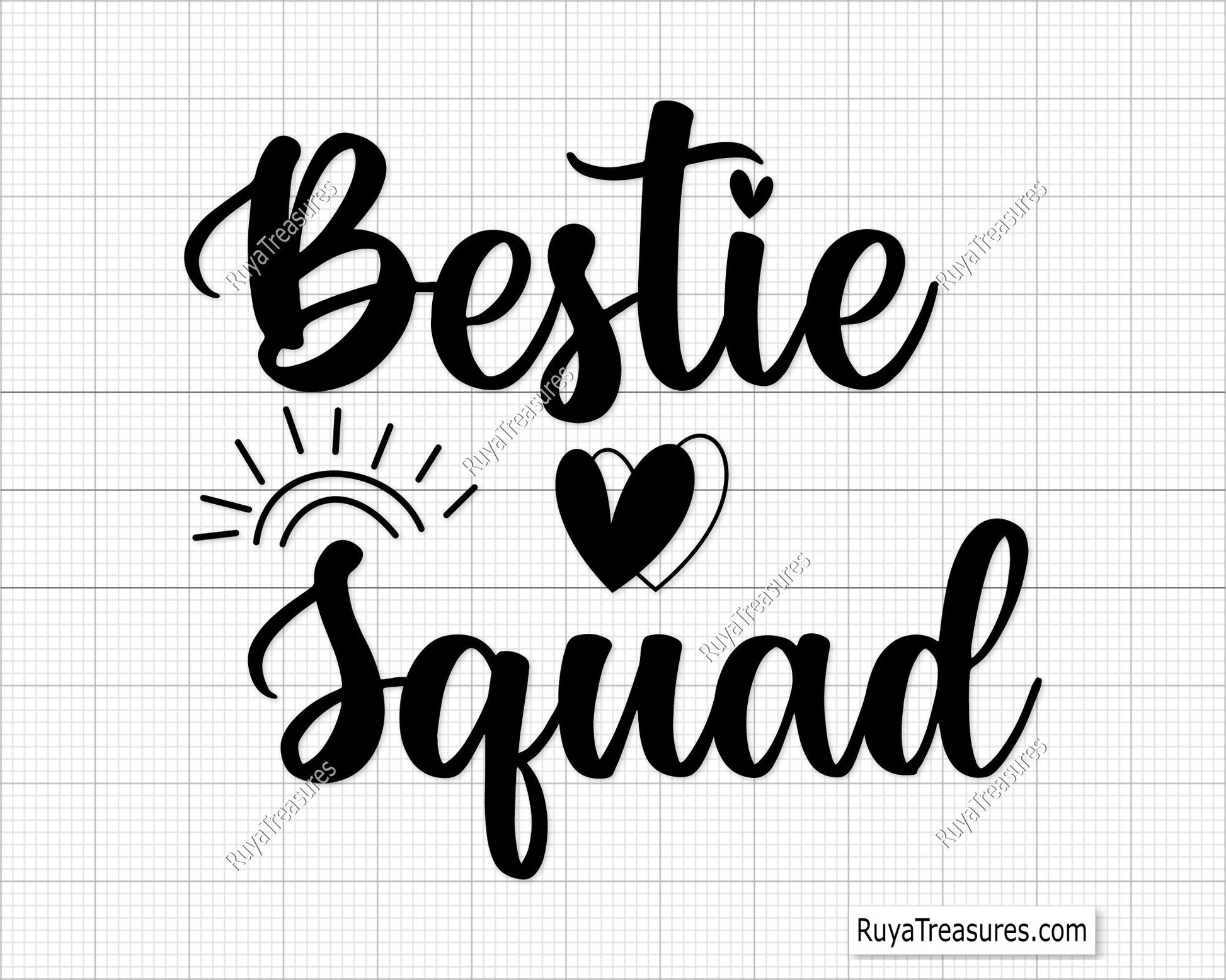 Bestie Squad Svg