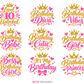 Birthday Girl SVG Bundle, Princess Birthday Cut File Collection