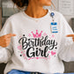 Birthday Girl Crown SVG, Cute Princess Birthday Shirt Cut File