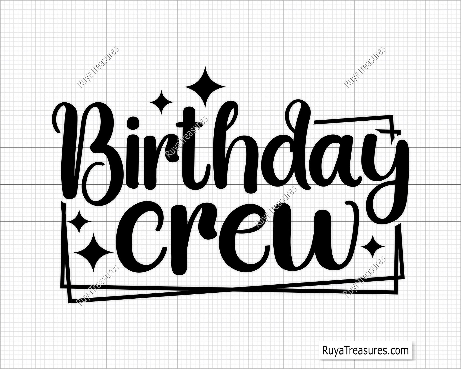 Birthday Crew Svg
