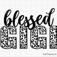 Blessed Gigi Leopard SVG, Leopard Print Gigi SVG, Grandma Svg