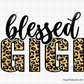 Blessed Gigi Leopard SVG, Leopard Print Gigi SVG, Grandma Svg