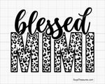 Blessed Mimi Leopard Svg