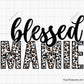 Blessed Mamie Leopard SVG, Leopard Print Mamie SVG, Mamie SVG