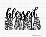 Blessed Nana Leopard Svg