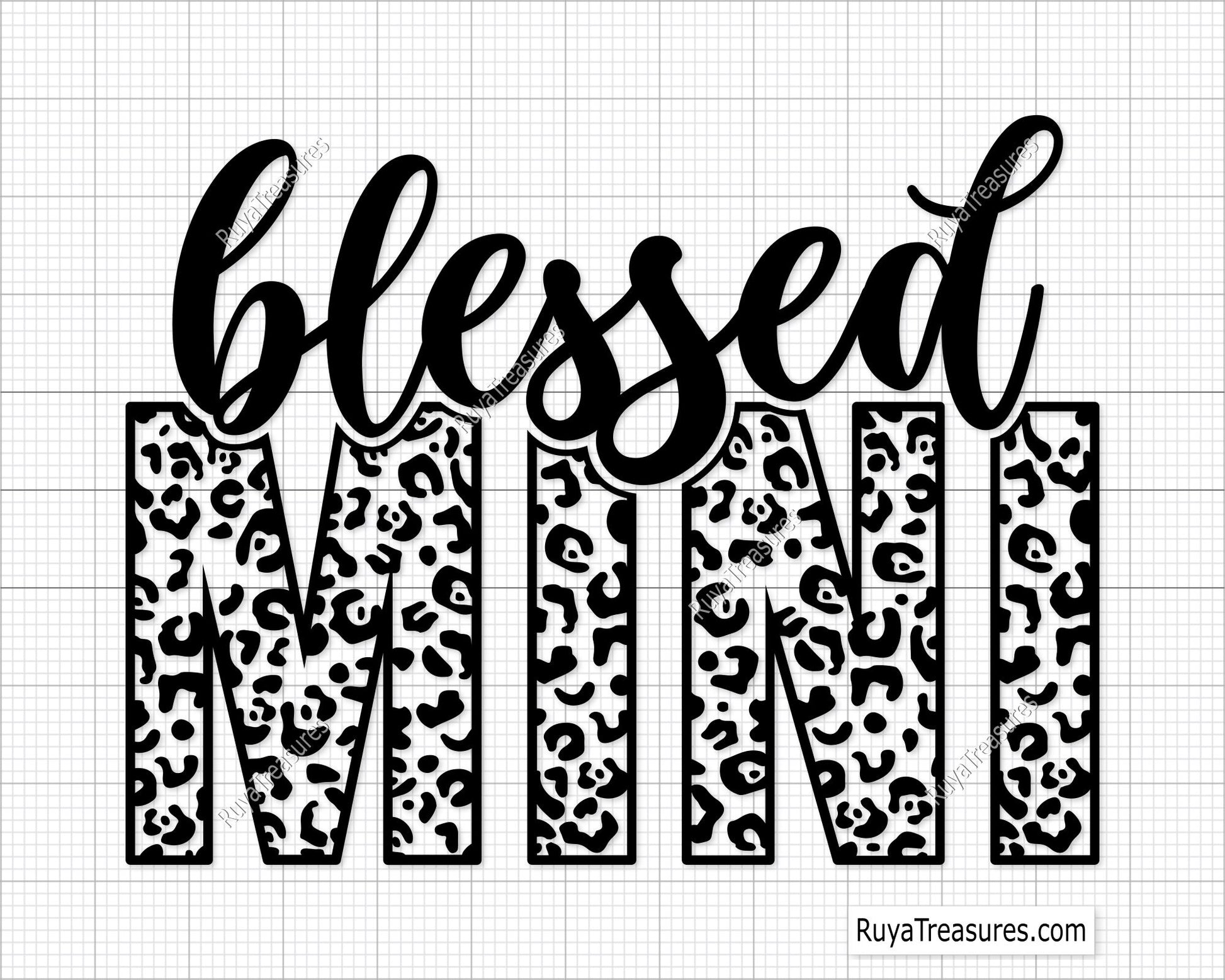 Blessed Mini Leopard SVG