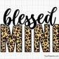 Blessed Mini Leopard SVG, Leopard Print Mini SVG, Mama Mini Svg