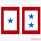 Blue Star Service Flag Svg
