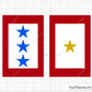 Blue Star Service Flag Svg