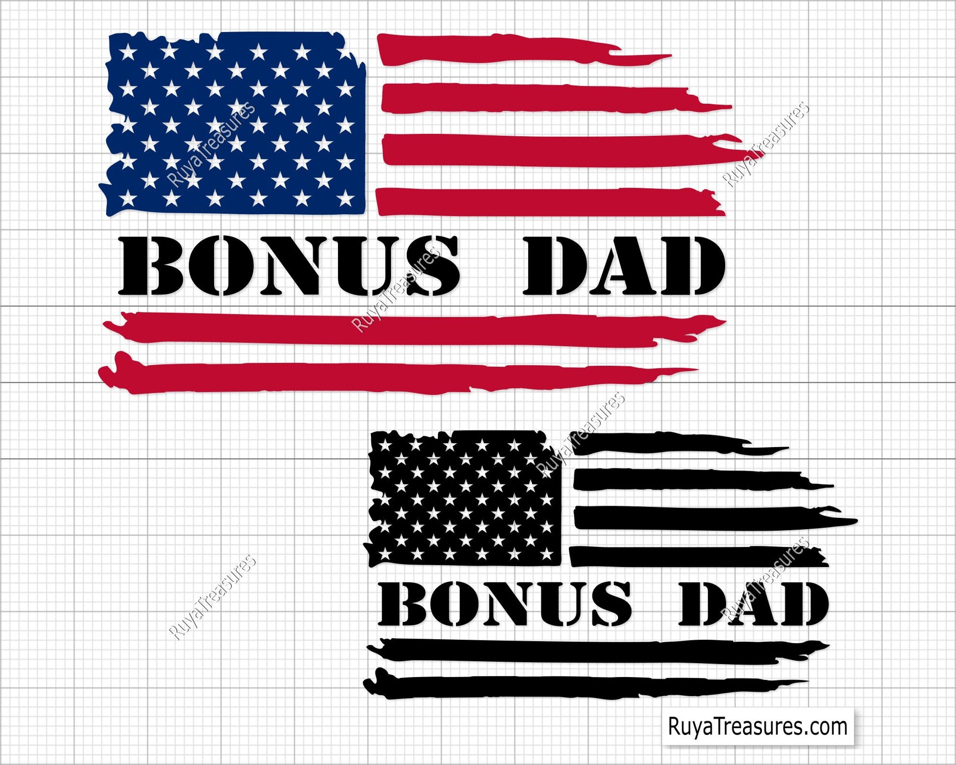 Bonus Dad Flag Svg