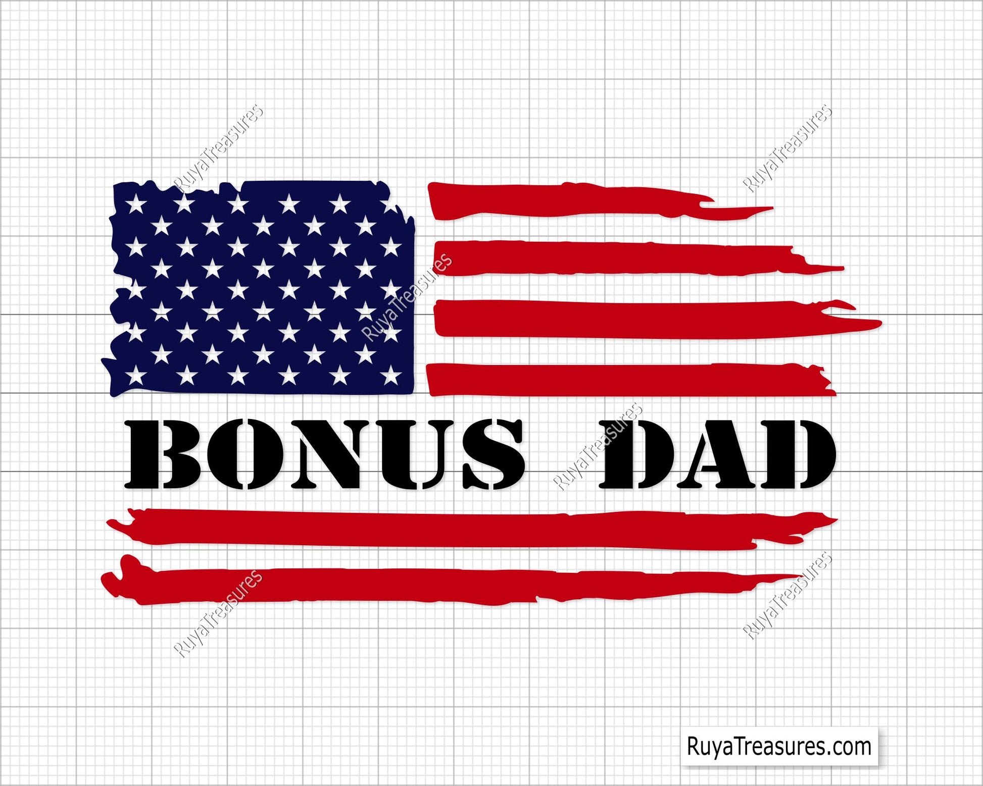 Bonus Dad Flag Svg