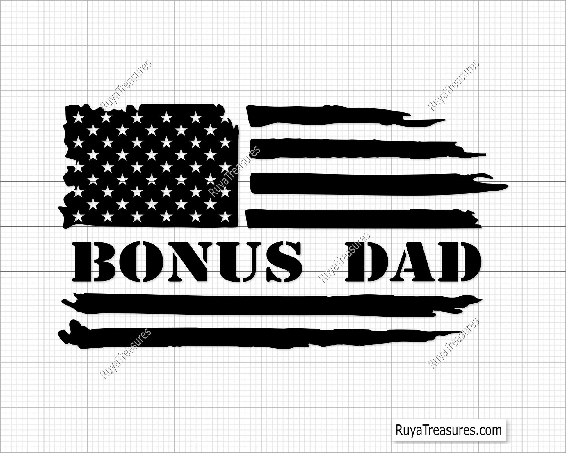 Bonus Dad Flag Svg