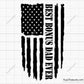 Best Bonus Dad Ever Flag Svg Png