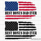 Best Bonus Dad Ever US Flag Svg