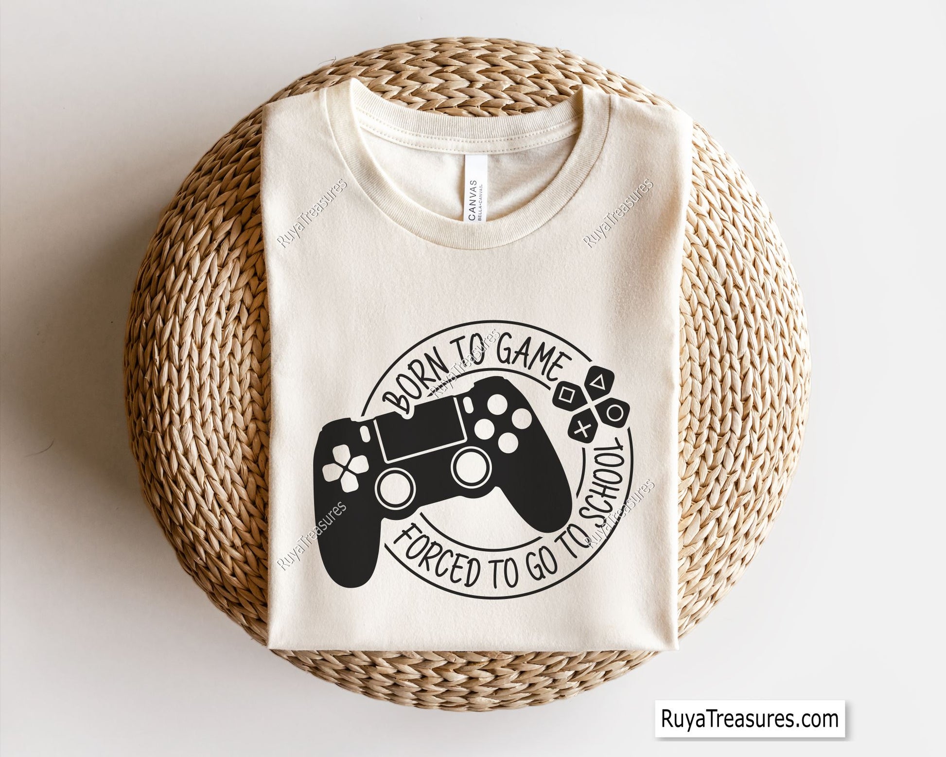 Born To Game Forced To Go To School Svg