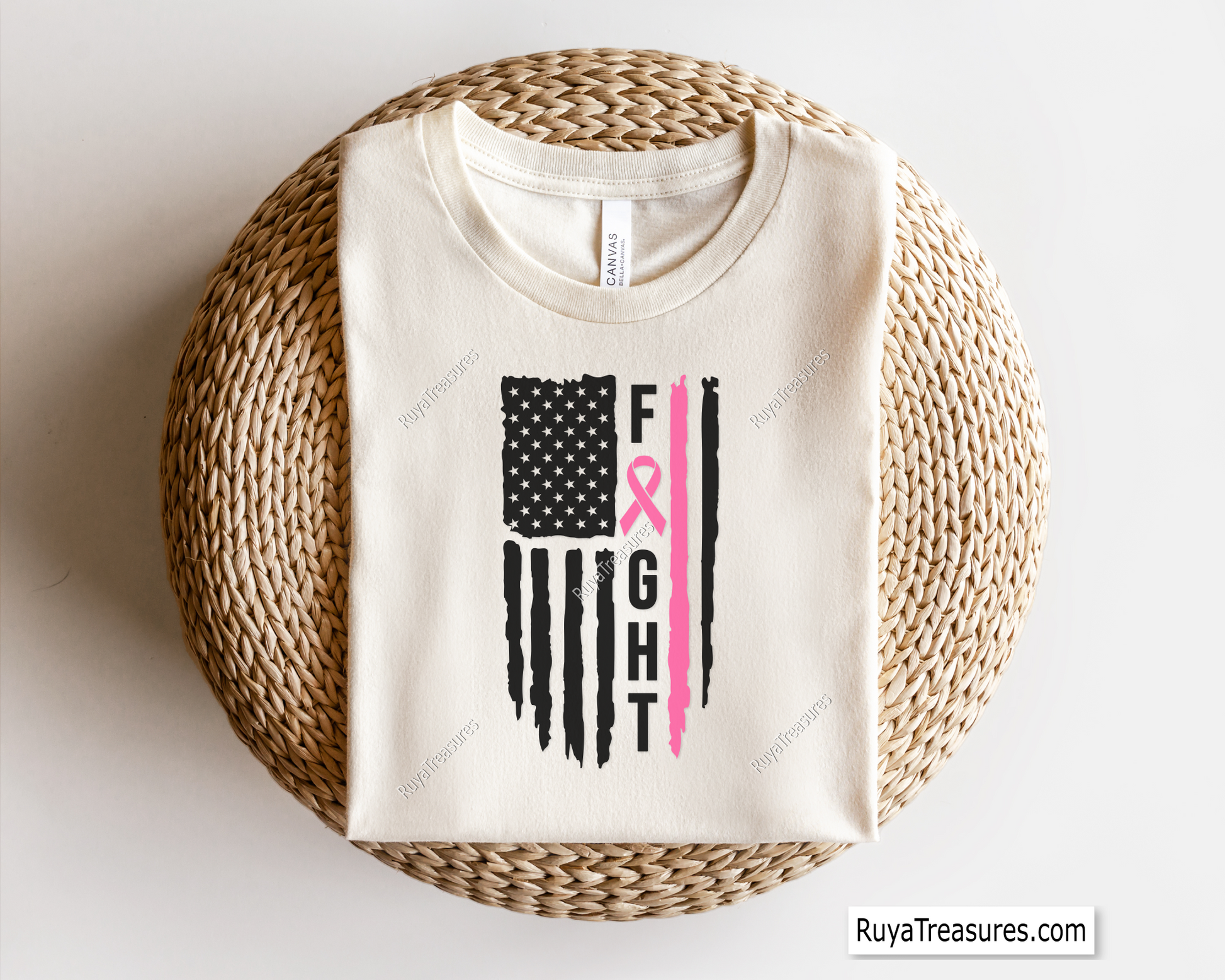 Breast Cancer Flag Svg
