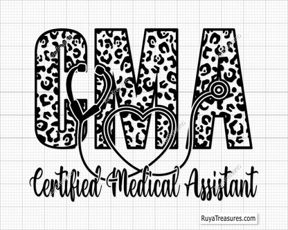 CMA Certified Medical Assistant Svg Png