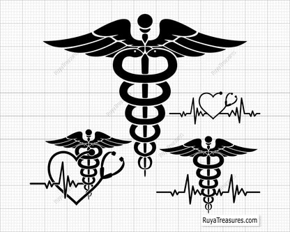 Caduceus Svg