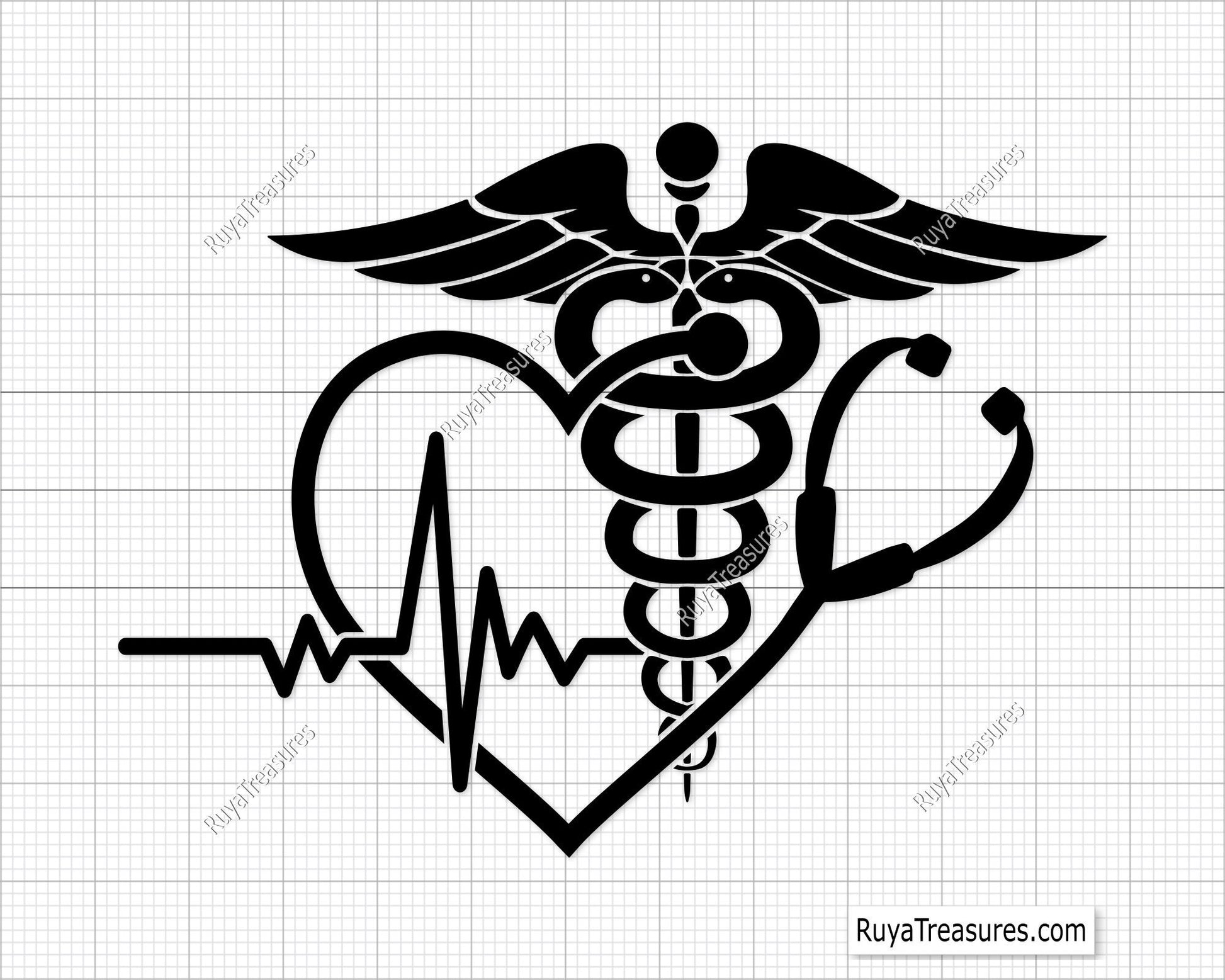 Caduceus Svg