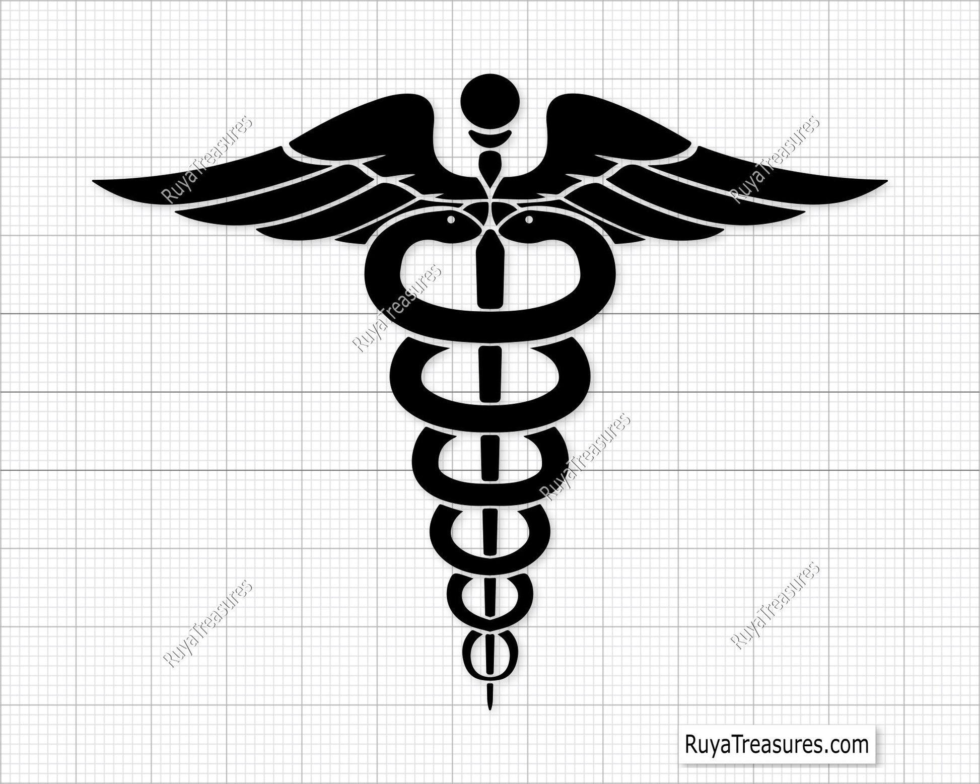 Caduceus Svg