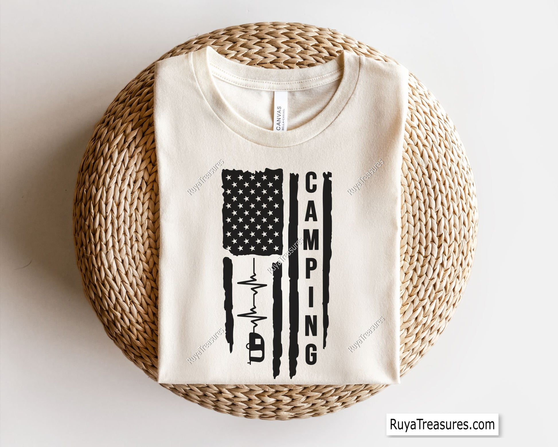 Camper Us Flag Svg