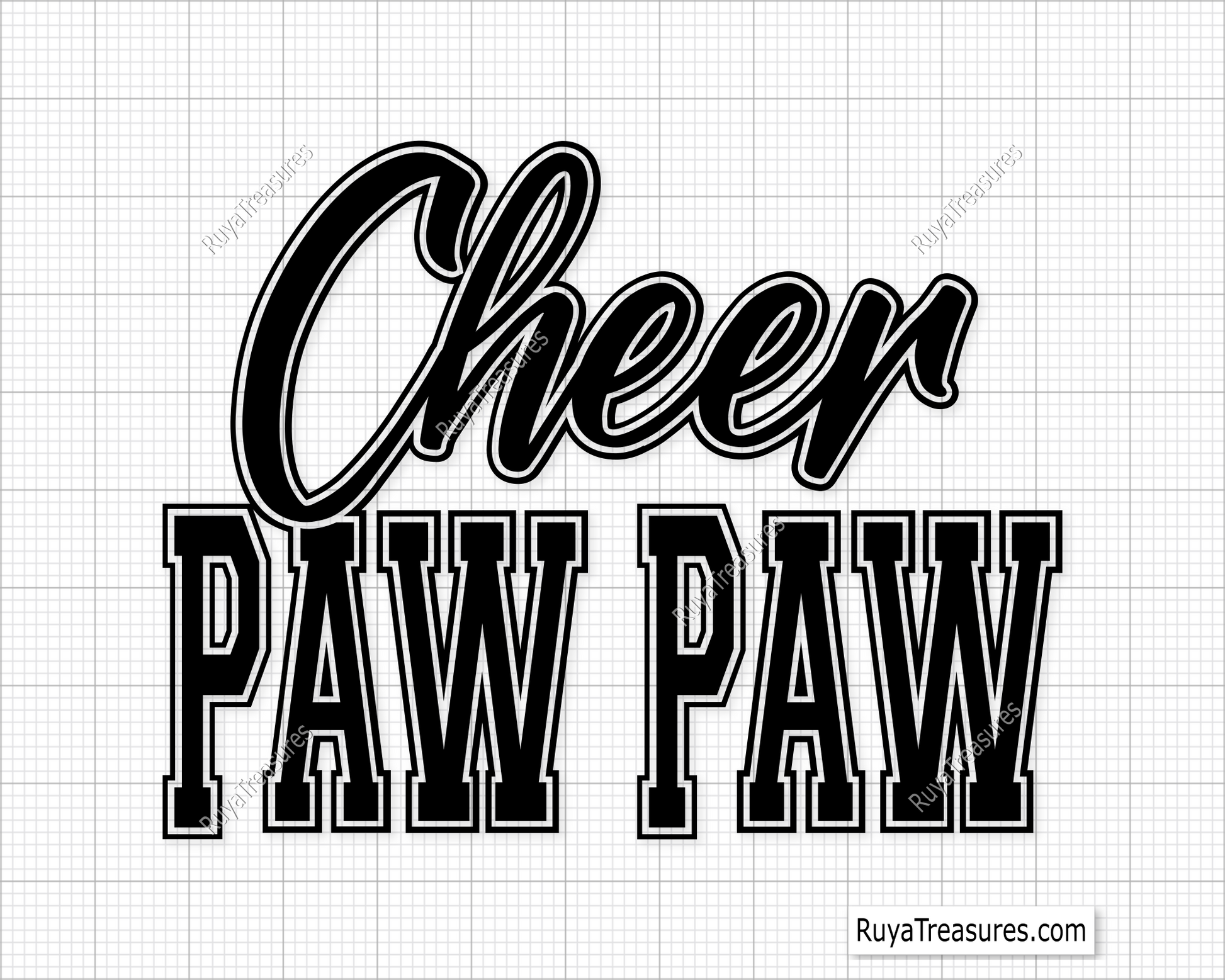 Cheer Paw Paw svg