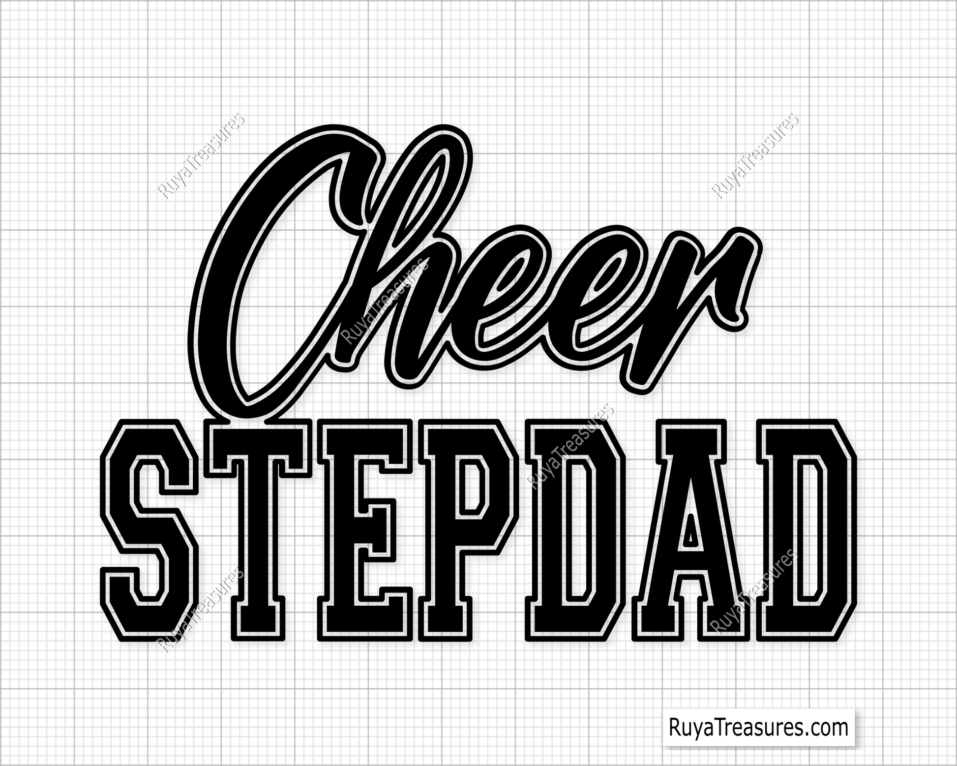 Cheer Stepdad svg