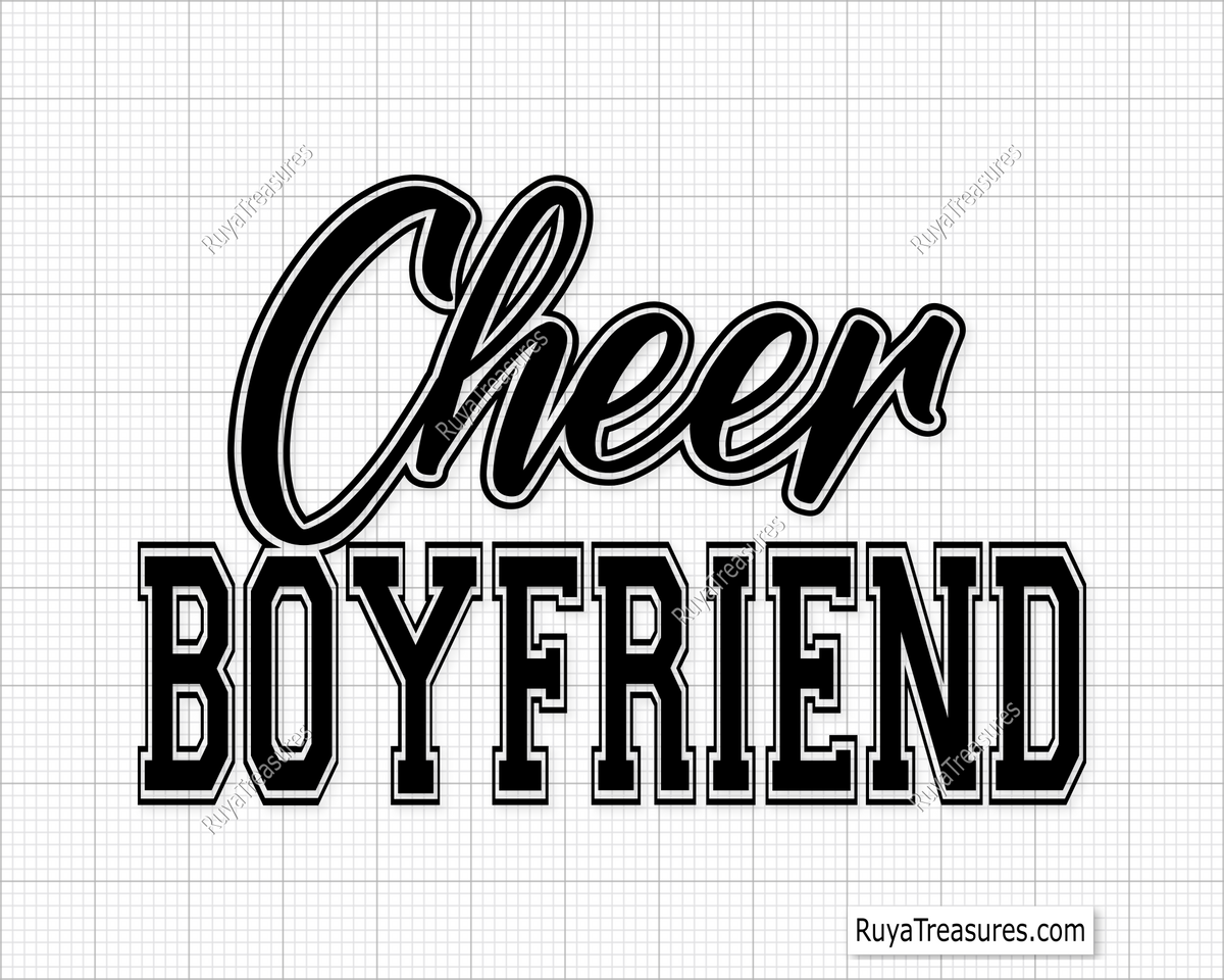 Cheer boyfriend svg