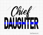 Chief Daughter Blue Line Svg