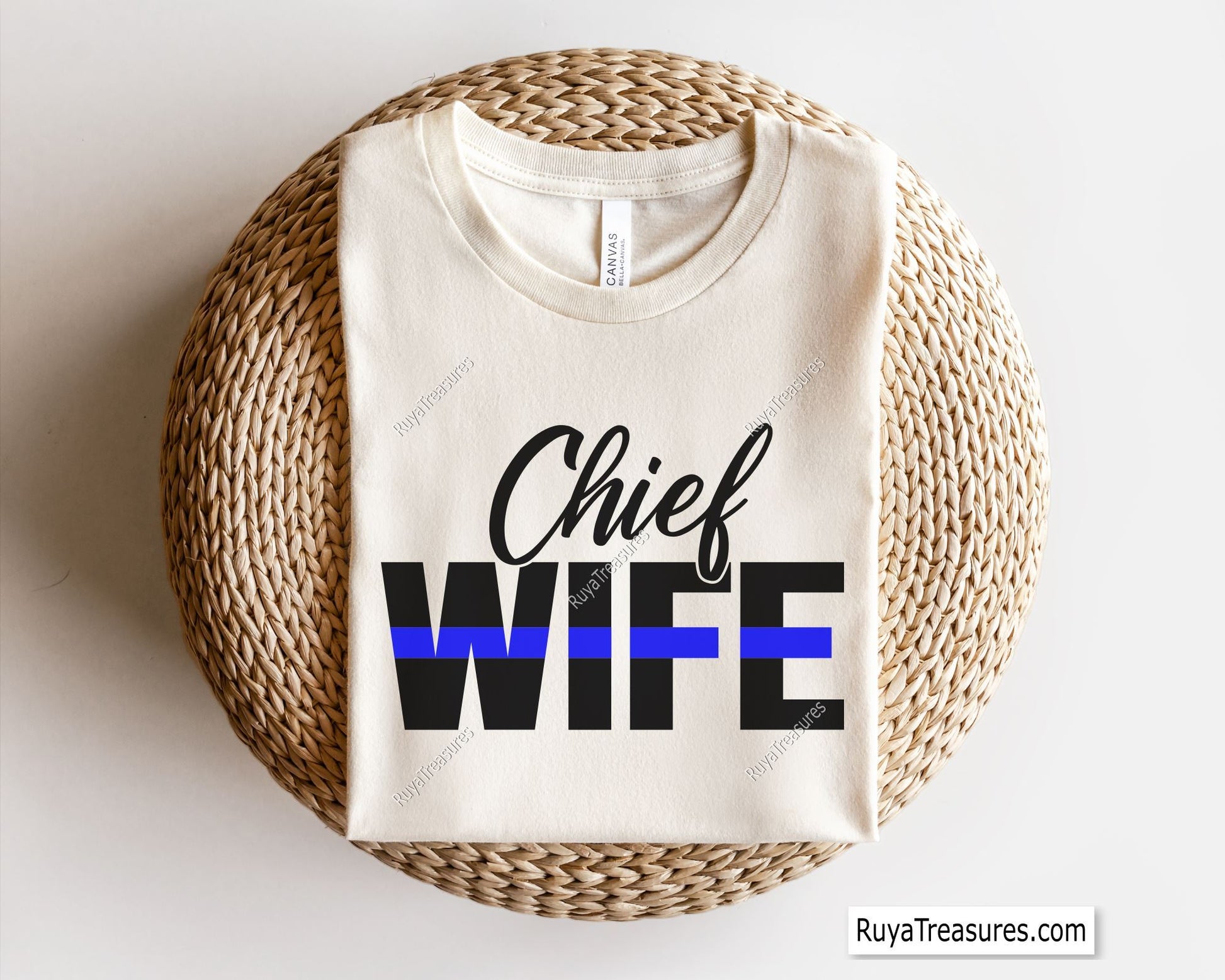 Chief Wife Blue Line Svg 