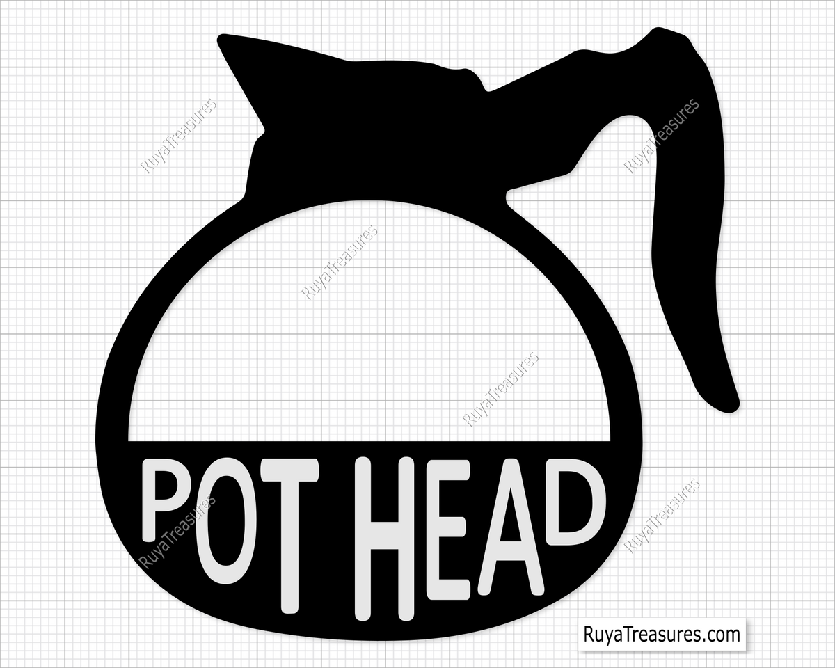 Coffee Pot Head Svg
