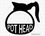 Coffee Pot Head Svg