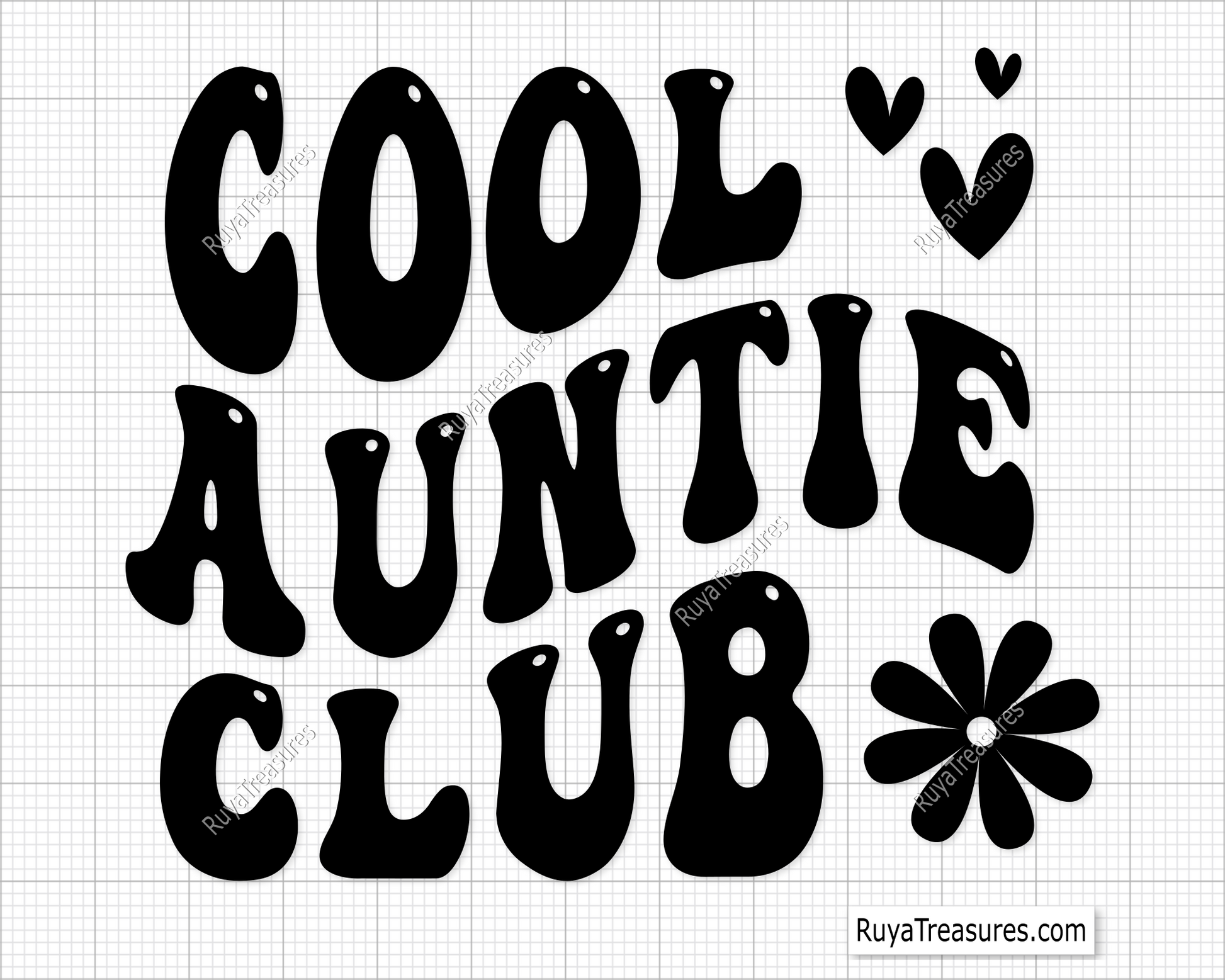 Cool Auntie Club Svg