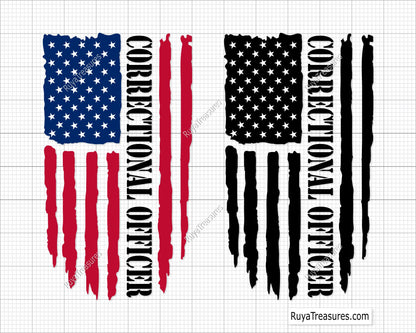 Correctional Officer Flag Svg