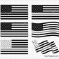 Thin silver line USA flag bundle SVG PNG with multiple distressed American flag styles for correctional officer support shirts decals and graphics