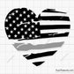 Thin silver line USA flag SVG PNG featuring distressed American flag designs in black and grey for shirts decals and patriotic projects