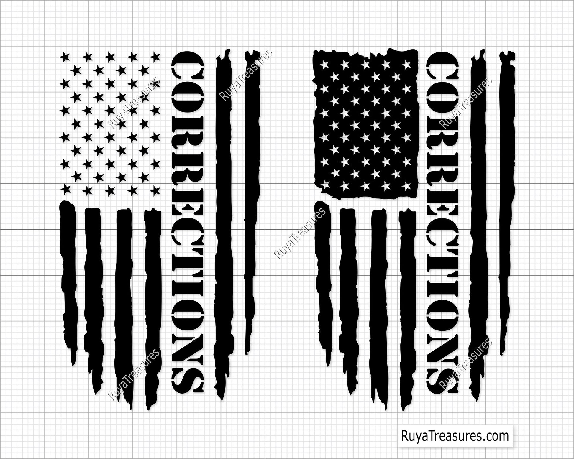 Corrections Flag svg