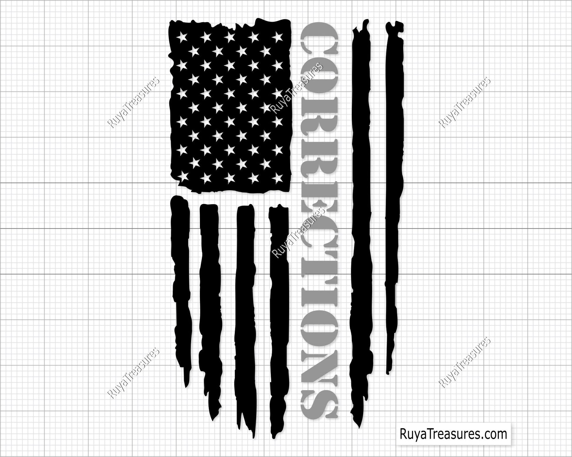 Corrections Flag svg