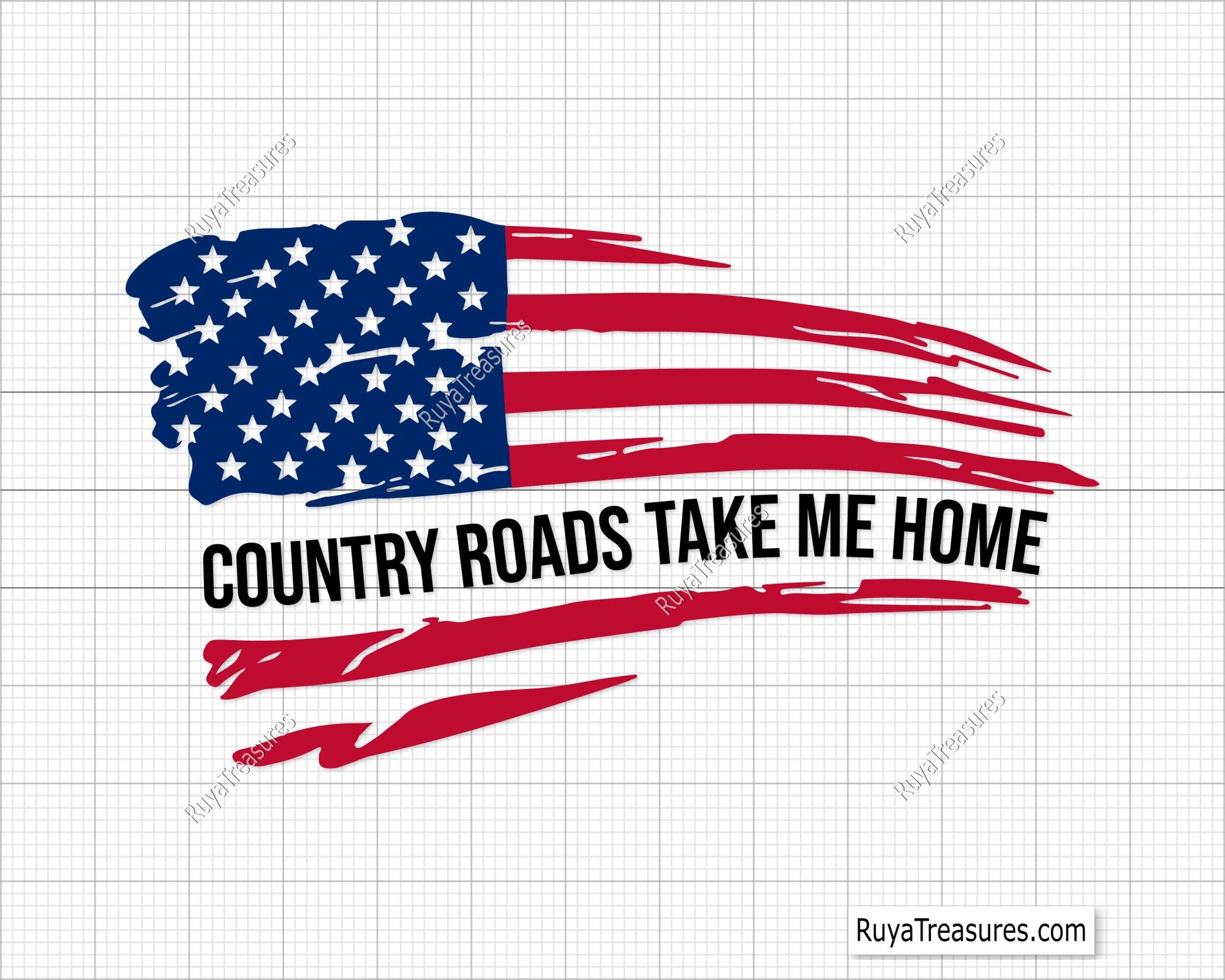 Country Roads Take Me Home Svg