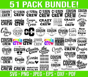 Cousin Crew Svg Bundle
