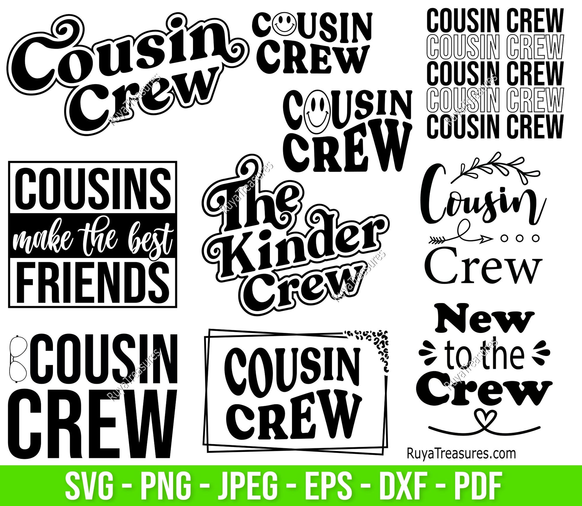 Cousin Crew Svg Bundle