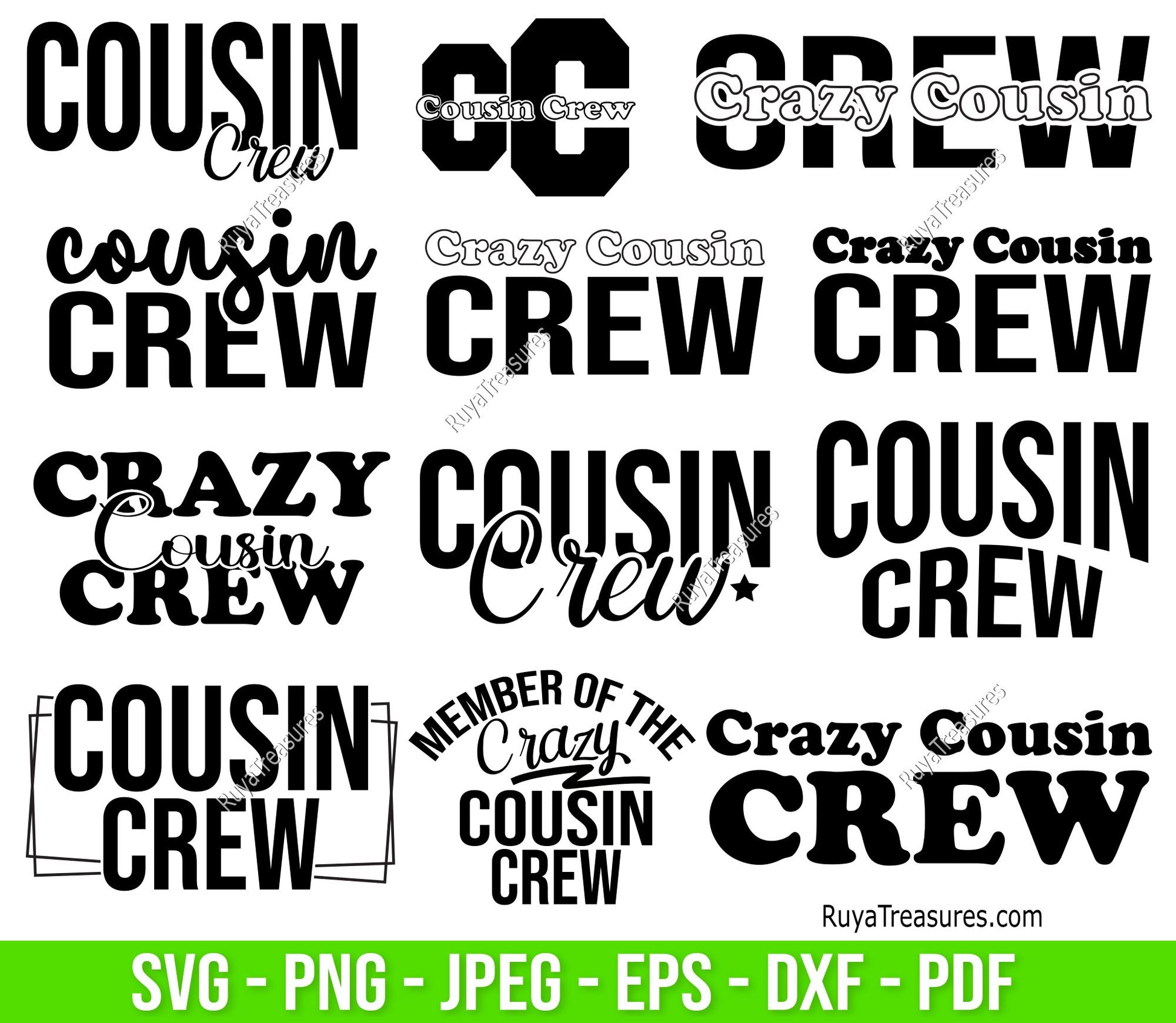 Cousin Crew Svg Bundle