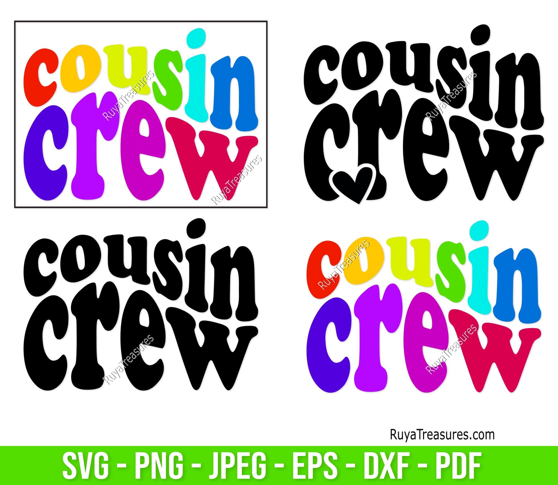 Cousin Crew Svg Bundle