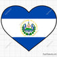 Cuba El Salvador Heart Flag Png, Cuban Flag Png, El Salvador Png