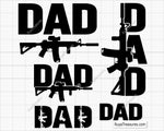 Dad And Guns 01 Svg
