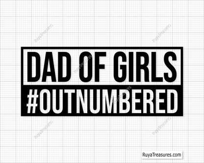 Dad Of Girls svg